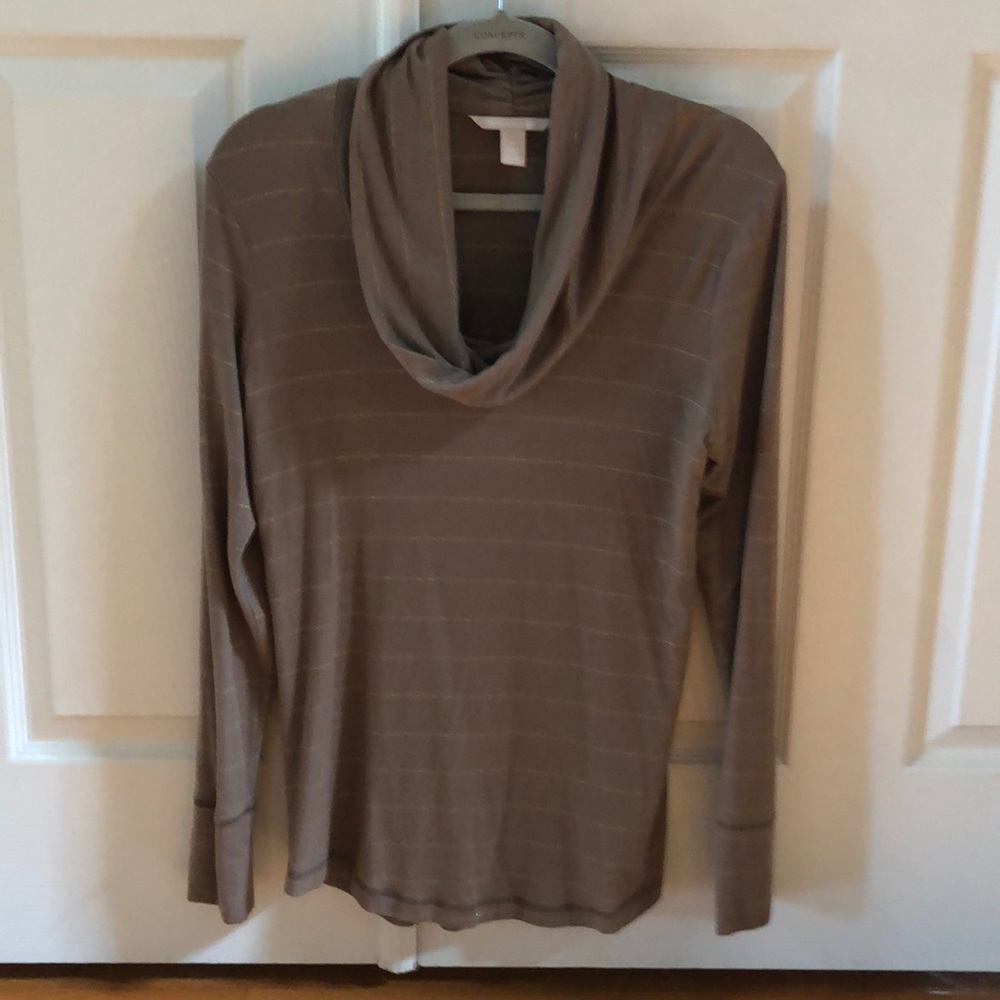 Banana Republic cow neckline top
